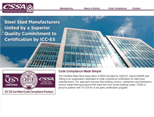 Tablet Screenshot of certifiedsteelstud.com